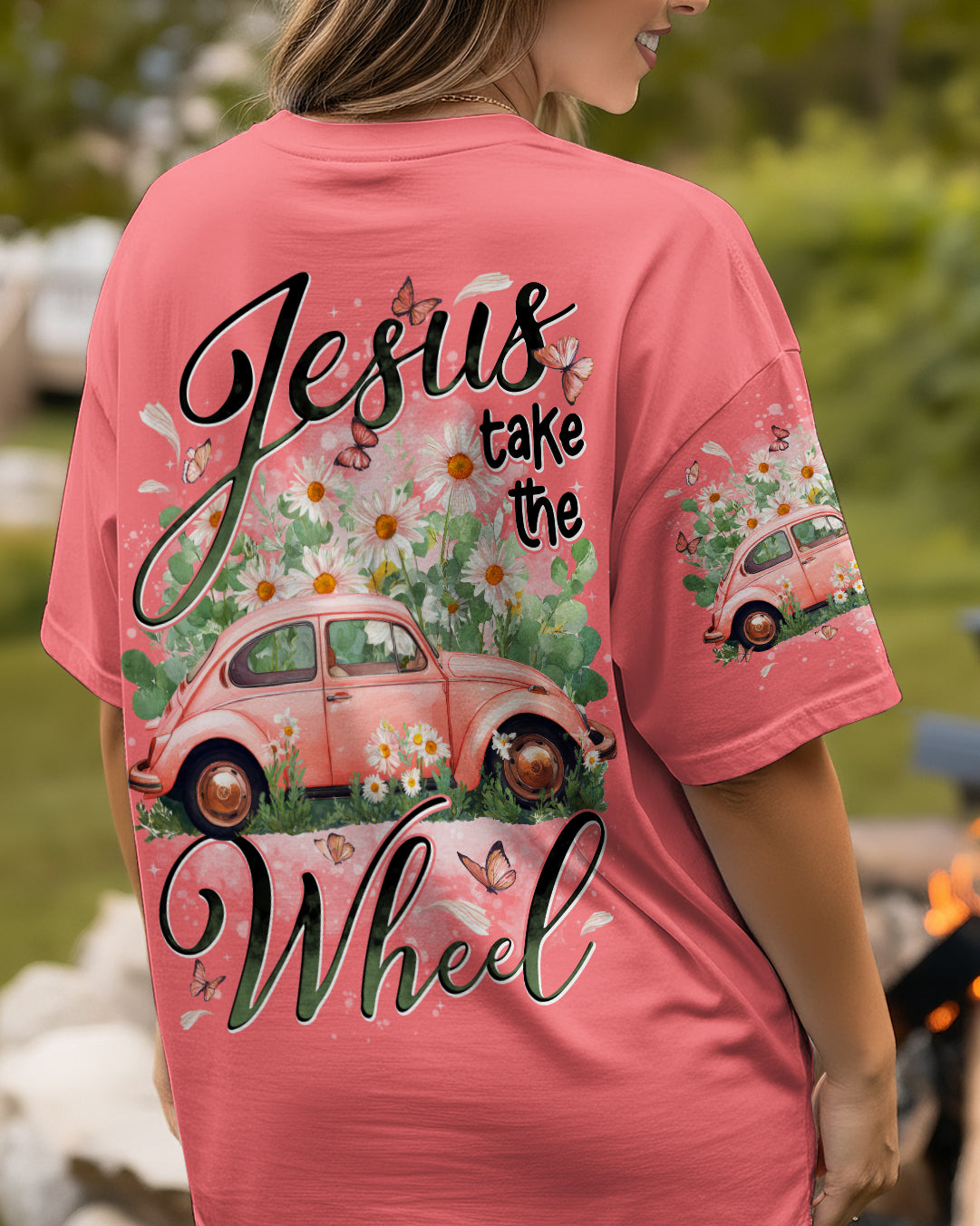 Jesus Take The Wheel Women's All Over Print Shirt - Tytd1212251
