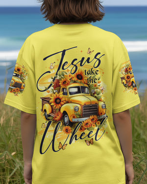 Jesus Take The Wheel Sunflowers Women's All Over Print Shirt - Tytd2911251