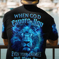 When God Favors You Lion Men's All Over Print Shirt - Tyhi1304242