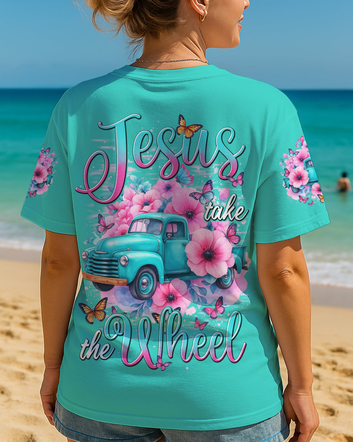 Jesus Take The Wheel Women's All Over Print Shirt - Tytd0910252
