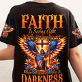 Faith Is Seeing Light With Your Heart Women's All Over Print Shirt - Tyhi1806242