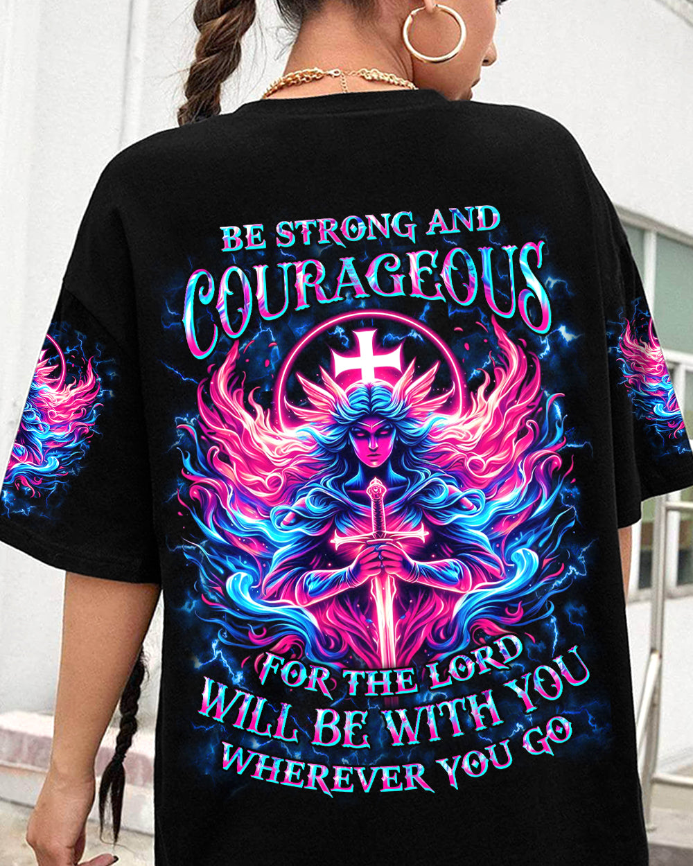 Be Strong And Courageous Women's All Over Print Shirt - Yhkd1604244