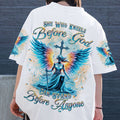 She Who Kneels Before God Women's All Over Print Shirt - Yhkd0301243