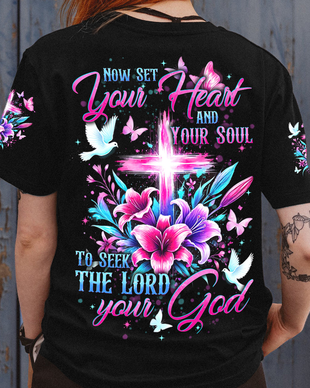 Now Set Your Heart And Soul To Seek The Lord Women's All Over Print Shirt - Tytd1007241