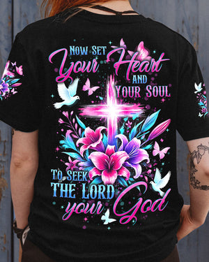 Now Set Your Heart And Soul To Seek The Lord Women's All Over Print Shirt - Tytd1007241