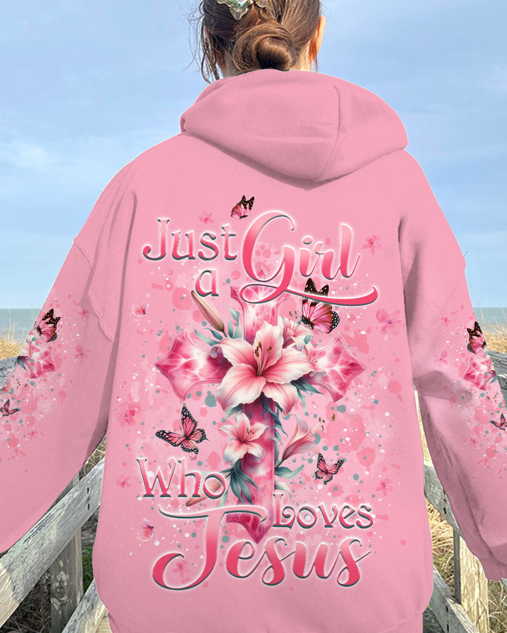 Just A Girl Who Loves Jesus Women's All Over Print Shirt - Yhkd0102241
