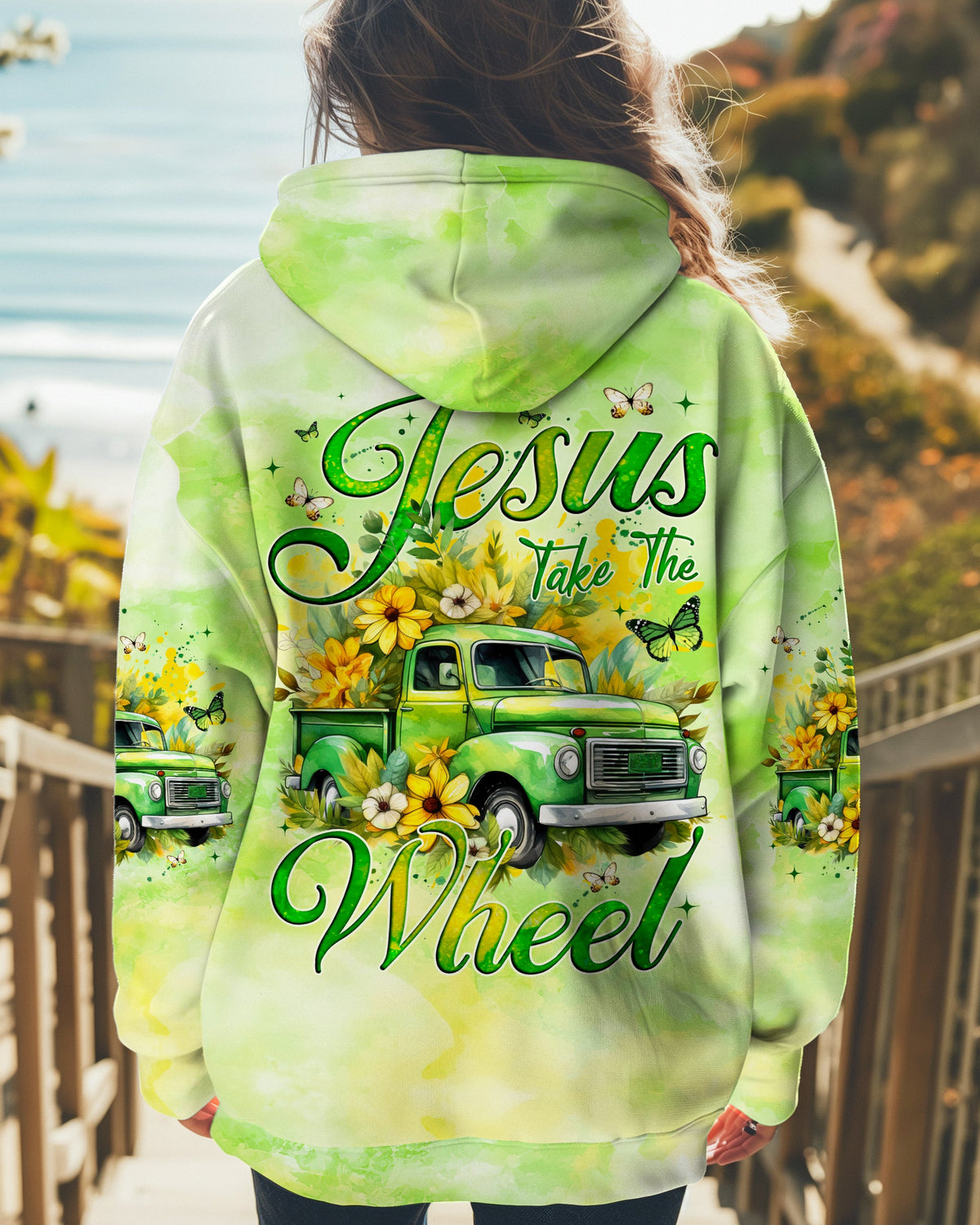 Jesus Take The Wheel Woman's All Over Print Shirt - Tyqy1001253