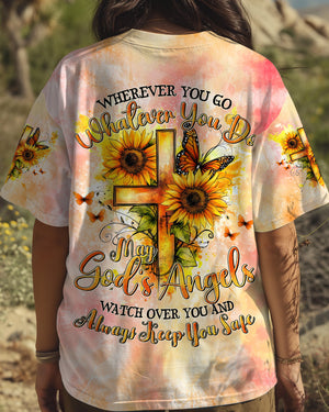 God's Angels Watch Over You Women's All Over Print Shirt - Tytd0409242