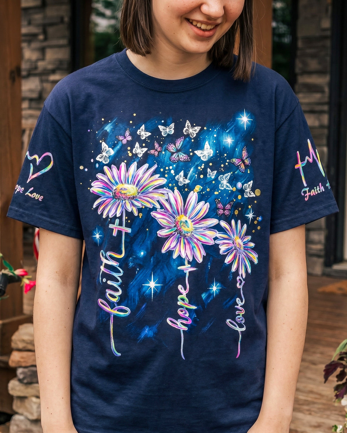 Starlit Faith Hope Love Women's All Over Print - KM2204262
