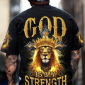 God Is My Strength Men's All Over Print Shirt - Yhlh2209234