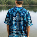 Faith Cross Burst Men's All Over Print Shirt - Tlnt1206264