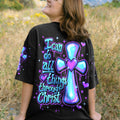 I Can Do All Things Through Christ Neon Women's All Over Print Shirt - Tlnt1007262