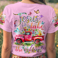 Jesus Take The Wheel Flowers Women's All Over Print Shirt - Tytd2103242