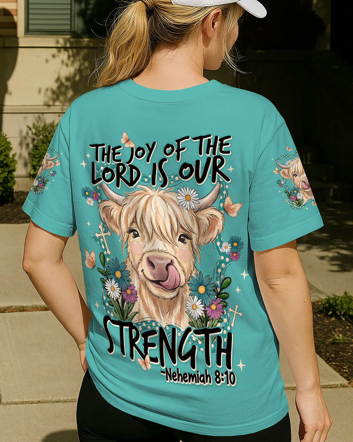The Joy Of The Lord Highland Cow Women's All Over Print Shirt - Tlnt1107262