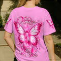 In October We Wear Pink Butterfly Breast Cancer Awareness Women's All Over Print Shirt - Tlnt2107264
