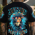 Jesus Is My Superhero Lion Men's All Over Print Shirt - Tytm0410232