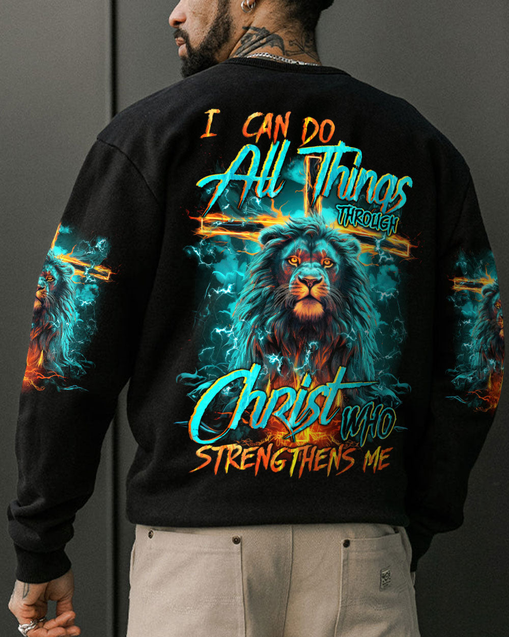 I Can Do All Things Through Christ Lion Men's All Over Print Shirt - Tytm0610232