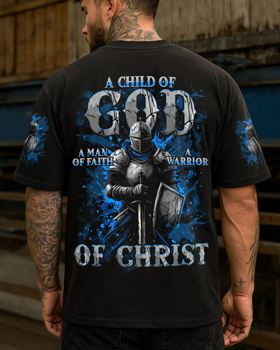 A Child Of God A Man Of Faith Men's All Over Print Shirt - Tytm0907252