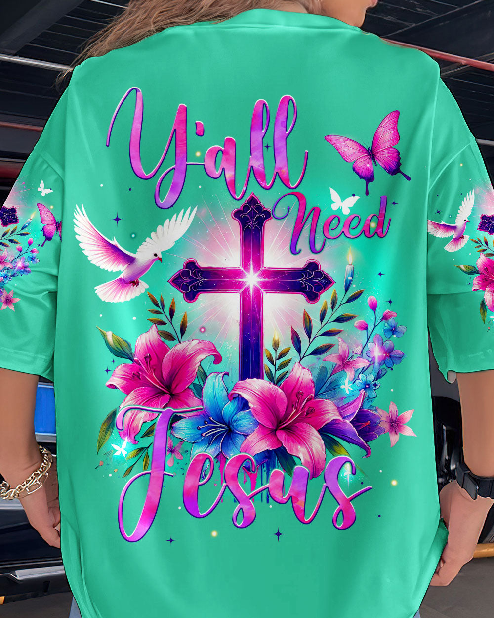 Y'all Need Jesus Women's All Over Print Shirt - Tytm1607241