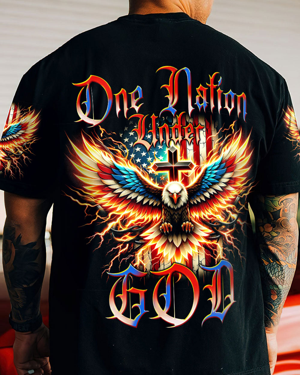 One Nation Under God Men's All Over Print Shirt - Tytm1106241