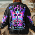 With God All Things Are Possible Women's All Over Print  Shirt - Tytm2102252