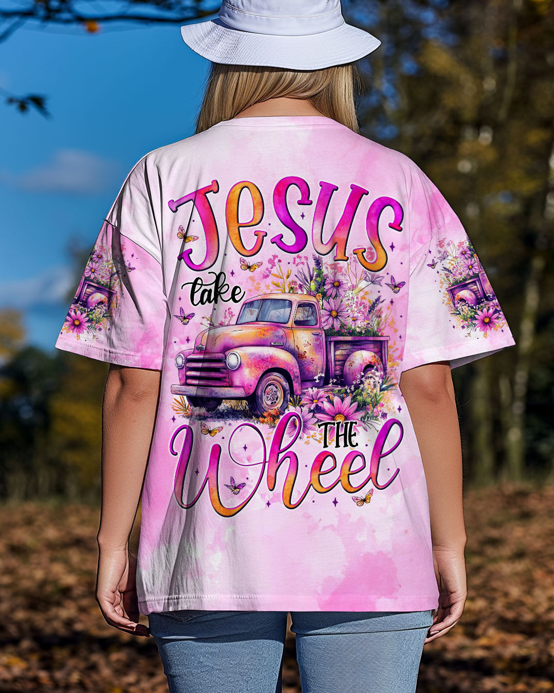 Jesus Take The Wheel Women's All Over Print Shirt - Tytm1403252