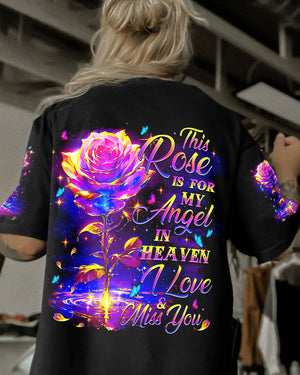 This Rose Is For My Angel In Heaven Women's All Over Print Shirt - Tytm0808244