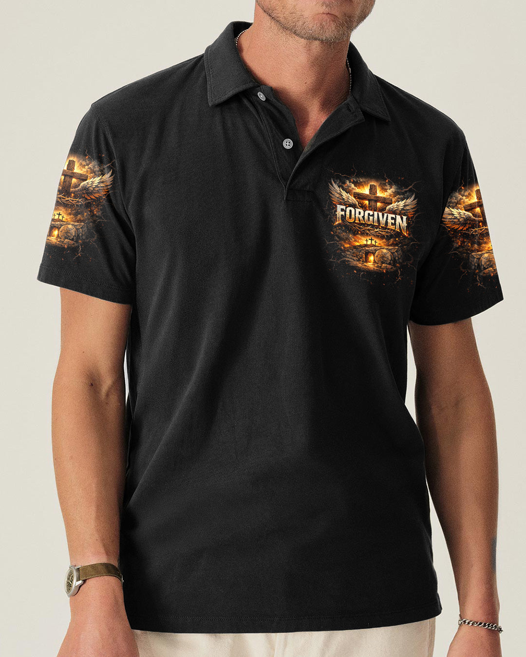 Forgiven Wings Men's All Over Print Shirt -   Tlnt0503262