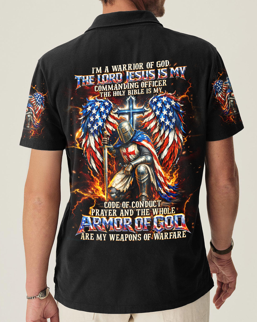 I'm A Warrior Of God Wings Men's All Over Print Shirt  -   Tlnt3003261
