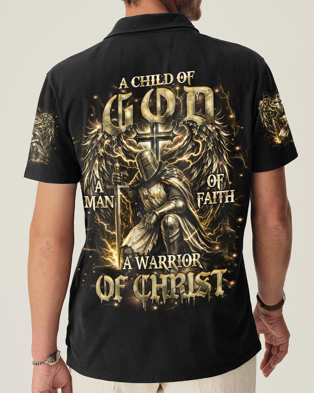 A Warrior Of Christ Wings Men's All Over Print Shirt - Tlhn2003261