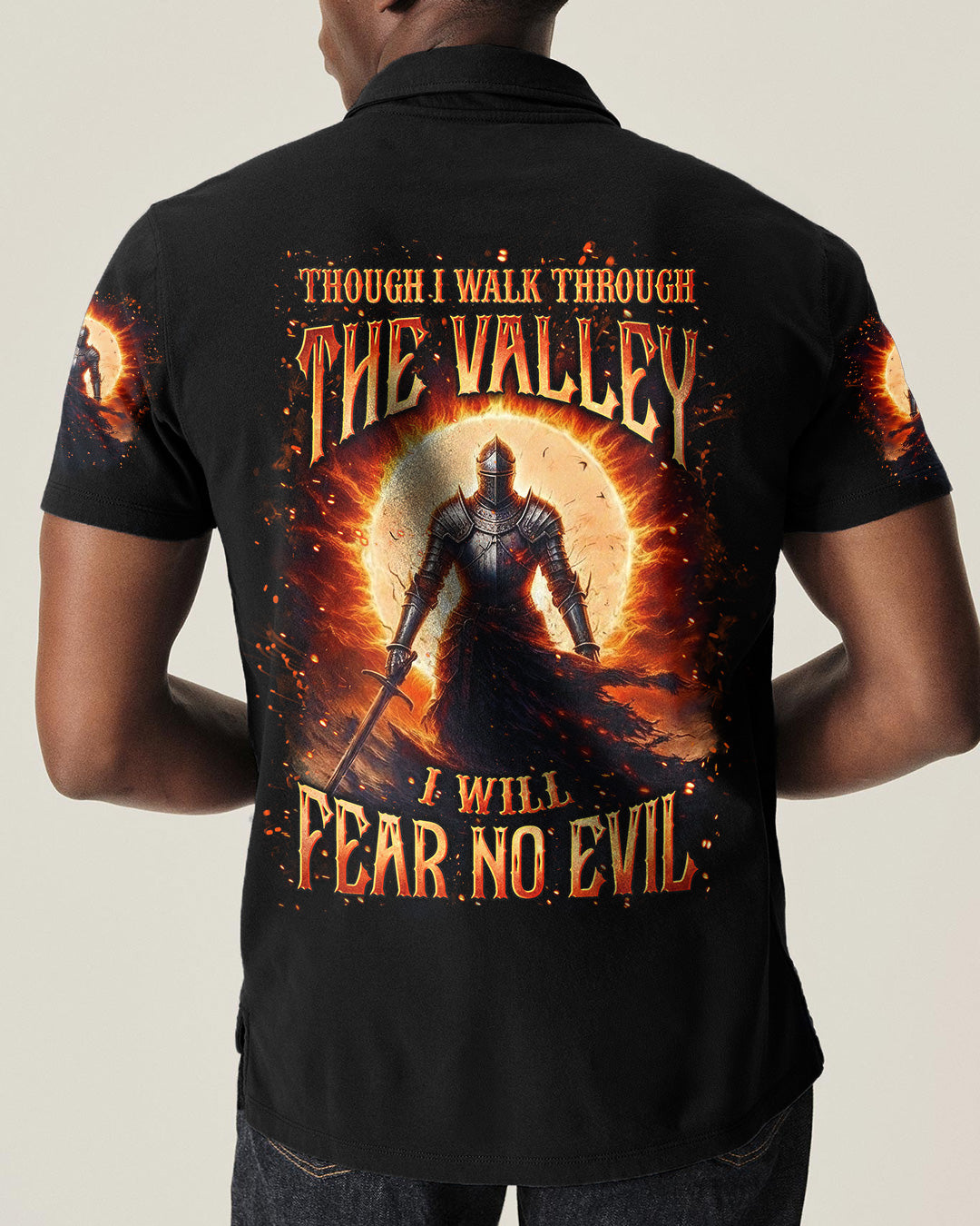 I Will Fear No Evil Warrior Men's All Over Print Shirt - Yhln1002261