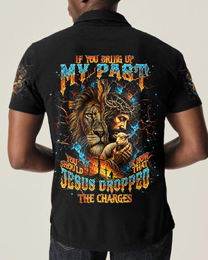 Jesus Dropped The Charges Lion Jesus Men's All Over Print Shirt   - Tlnt1505263