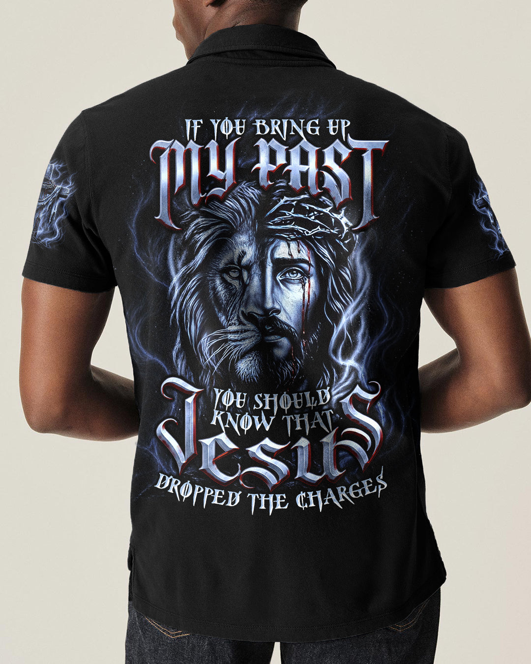 Jesus Dropped The Charges Lion Men's All Over Print Shirt   - Tltw2404261