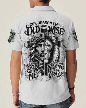 The Reason I’m Old And Wise Lion Men's All Over Print Shirt - Tlno0602261