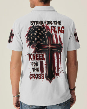 Stand For The Flag Kneel For The Cross Men's All Over Print Shirt - Tltw2005265