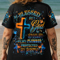 BLESSED BY GOD SPOILED BY MY PLUMBER ALL OVER PRINT - YHHG0108253