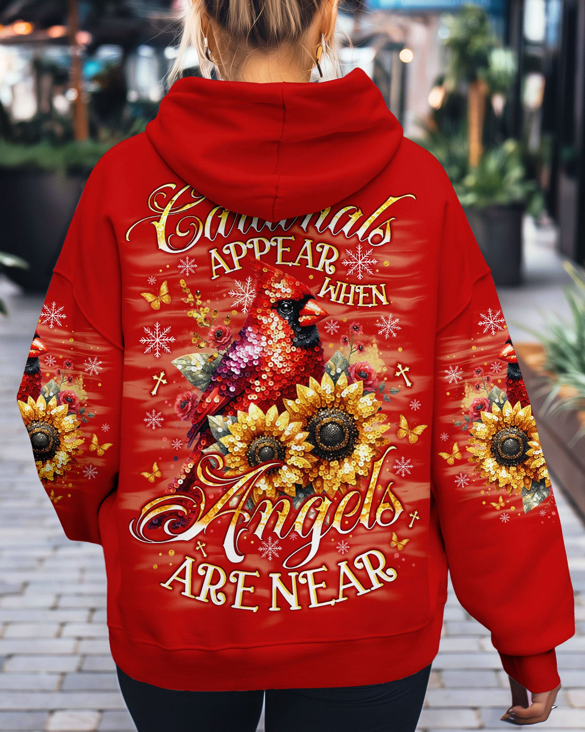 Cardinals Appear When Angels Are Near Women's All Over Print Shirt  - Tlno0910251