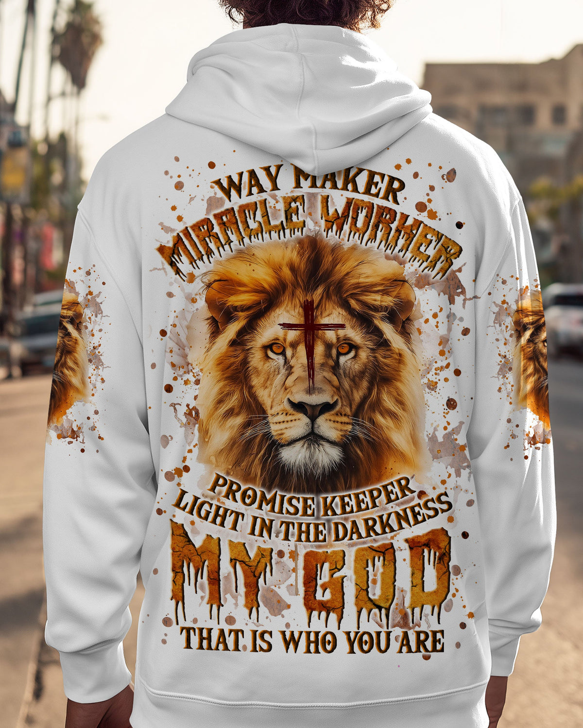 Way Maker Miracle Worker Cross Lion Men's All Over Print Shirt - Yhln0409252