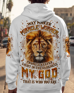 Way Maker Miracle Worker Cross Lion Men's All Over Print Shirt - Yhln0409252