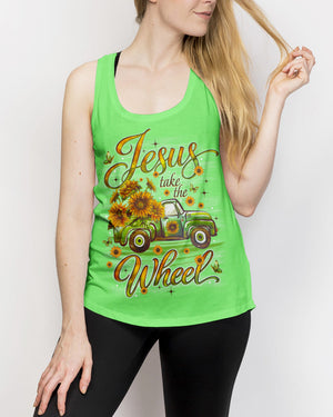 Jesus Take The Wheel Truck Sunflower  Women's All Over Print Shirt - Tlno1704261