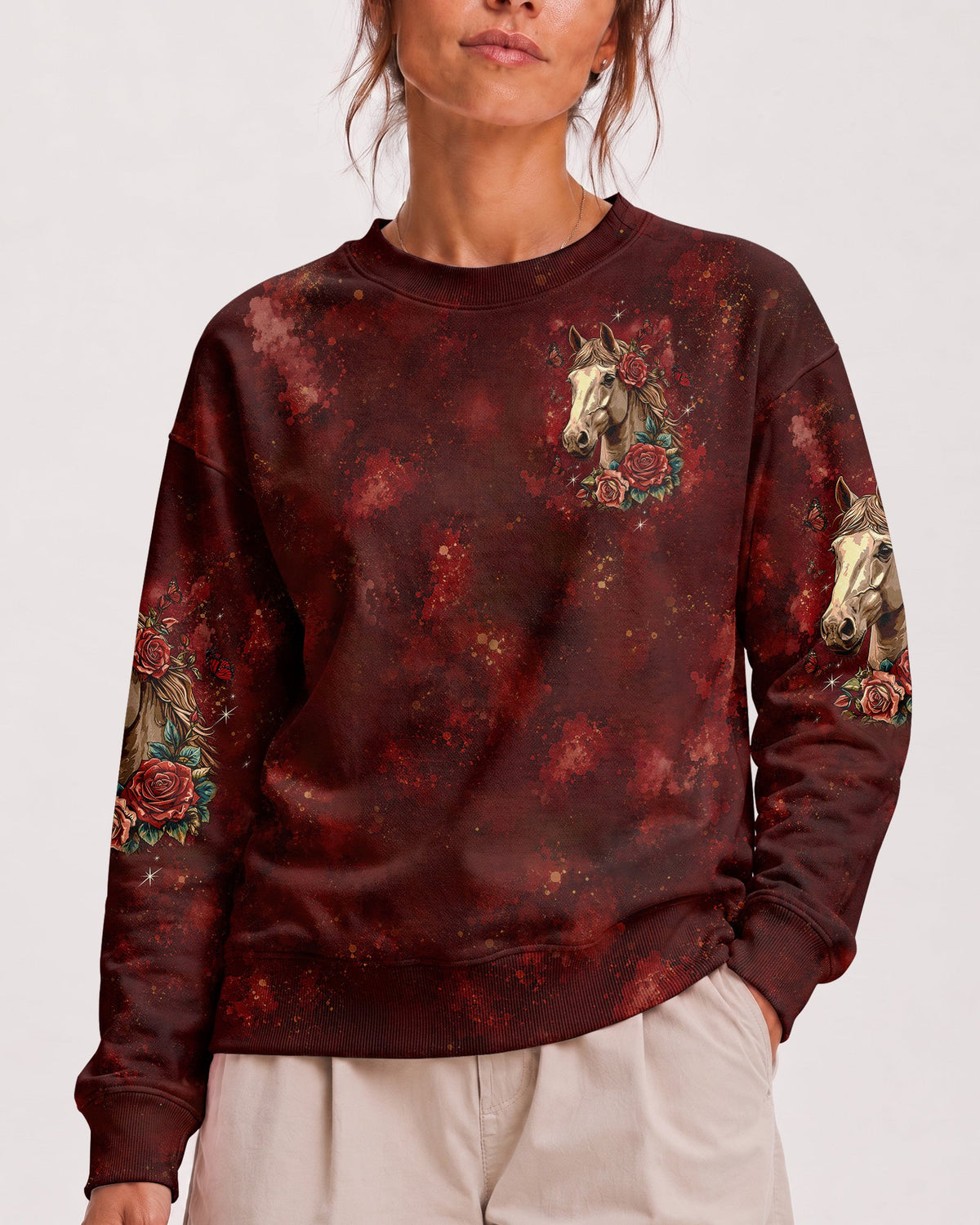 Blessed By God Horse Women's All Over Print Shirt - Tltw2707265