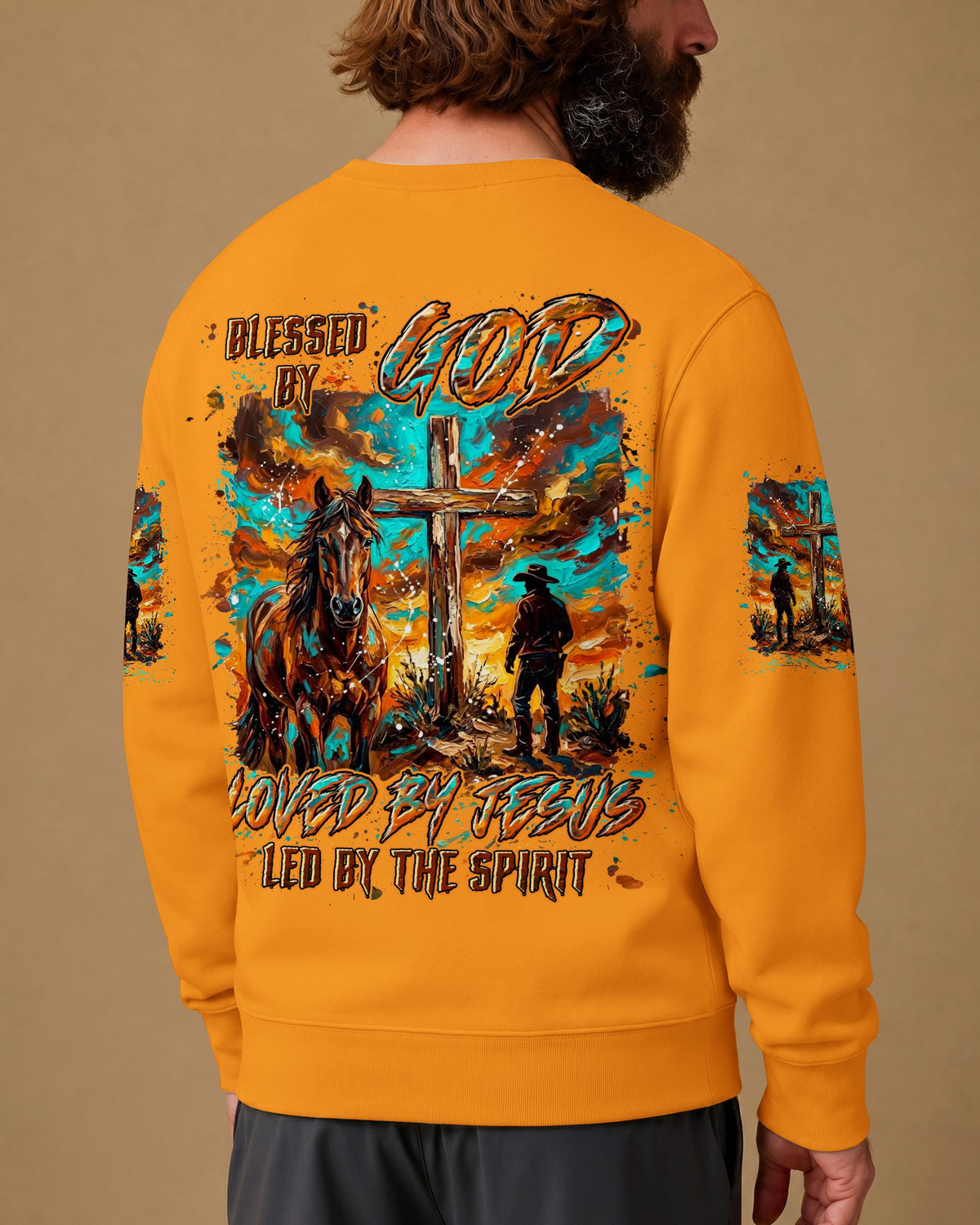 Blessed By God Loved By Jesus Men's All Over Print Shirt - Tyln2306262
