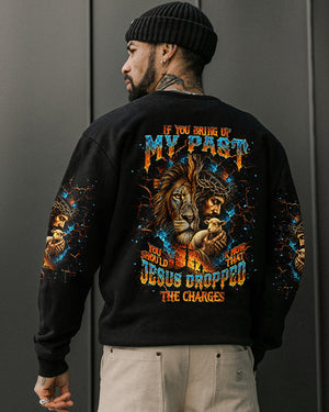 Jesus Dropped The Charges Lion Jesus Men's All Over Print Shirt   - Tlnt1505263