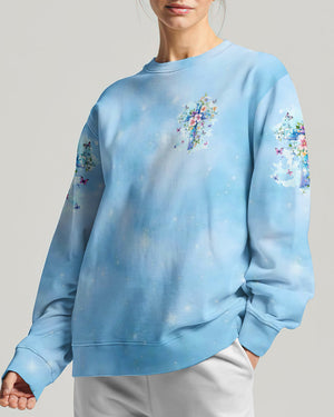 I Can Do All Things Cross Flowers Women's All Over Print Shirt - Tyln1606262
