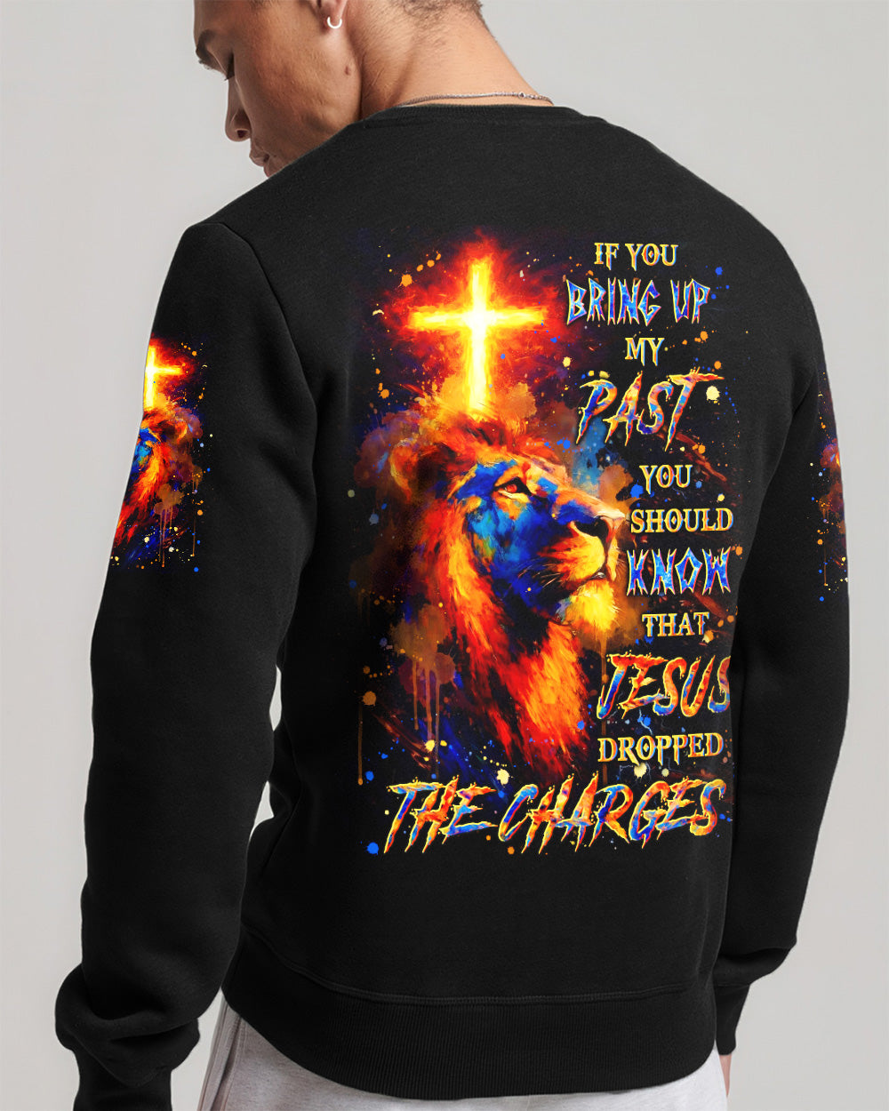 Jesus Dropped The Charges Lion Men's All Over Print Shirt - Yhln110262