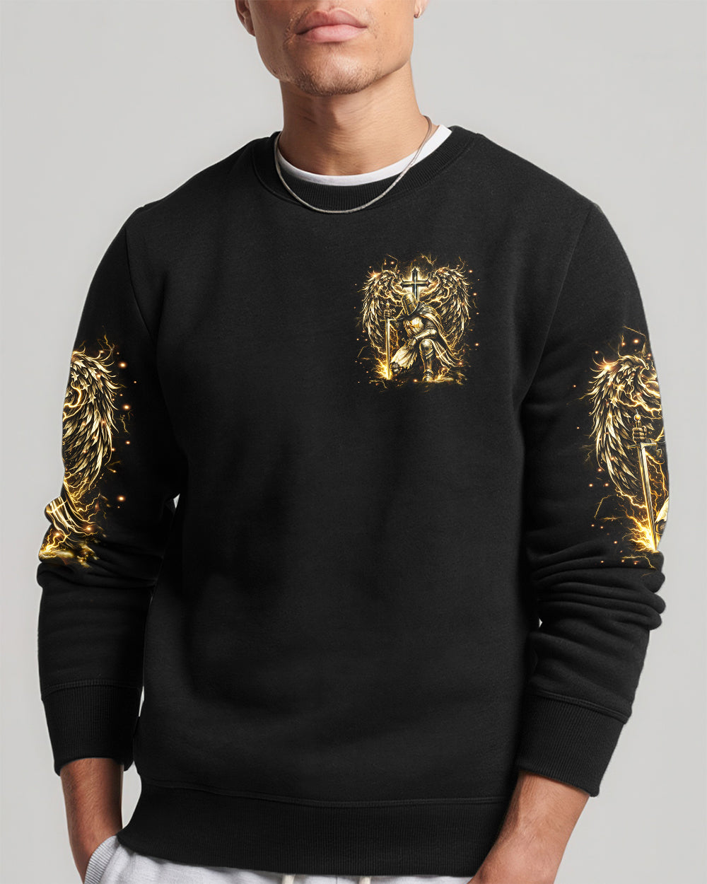 A Warrior Of Christ Wings Men's All Over Print Shirt - Tlhn2003261