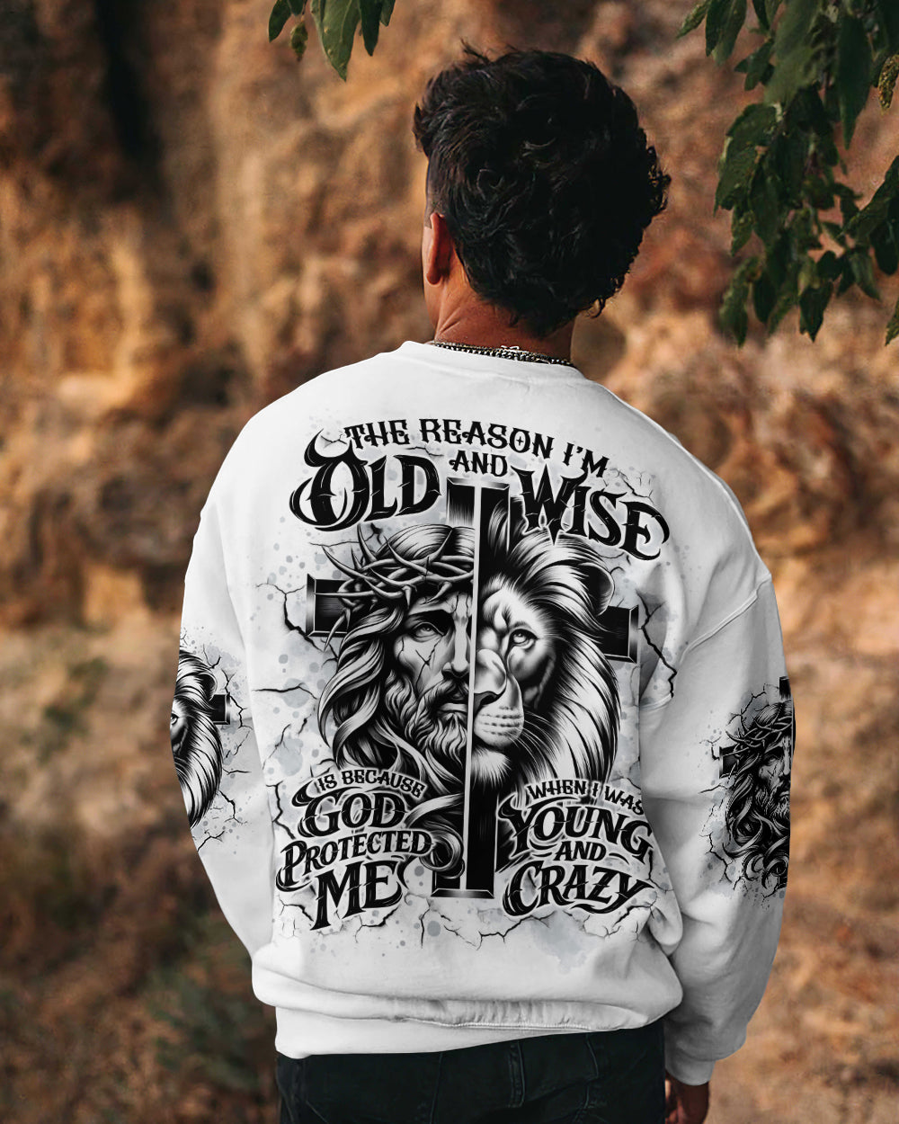 The Reason I’m Old And Wise Lion Men's All Over Print Shirt - Tlno0602261