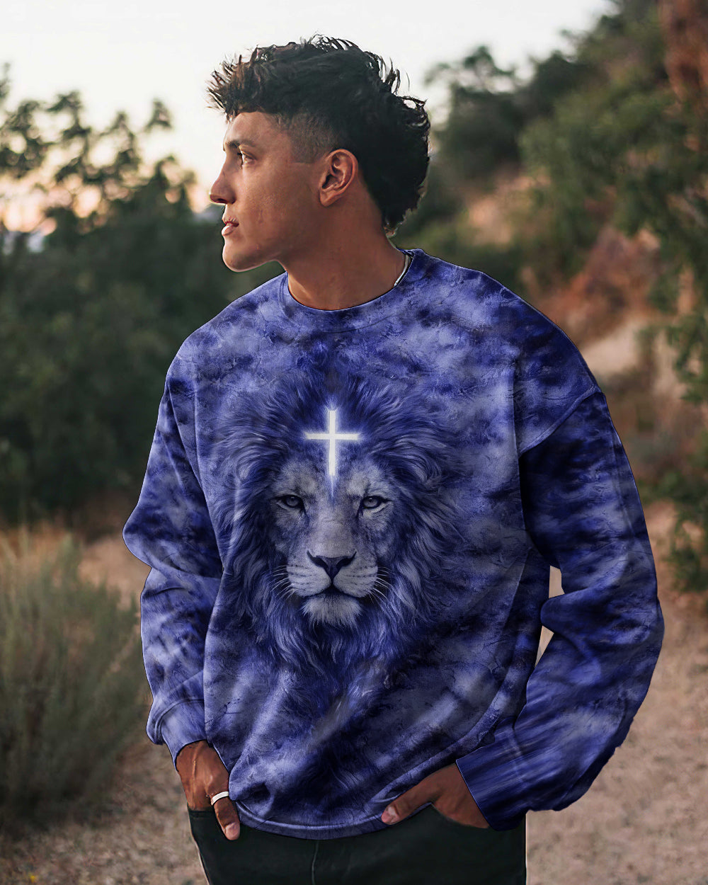 Radiant King Of Judah Lion Men's All Over Print Shirt - Yhhn2502262