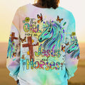 Runs On Jesus And Horses Women's All Over Print Shirt - Tlno2909233