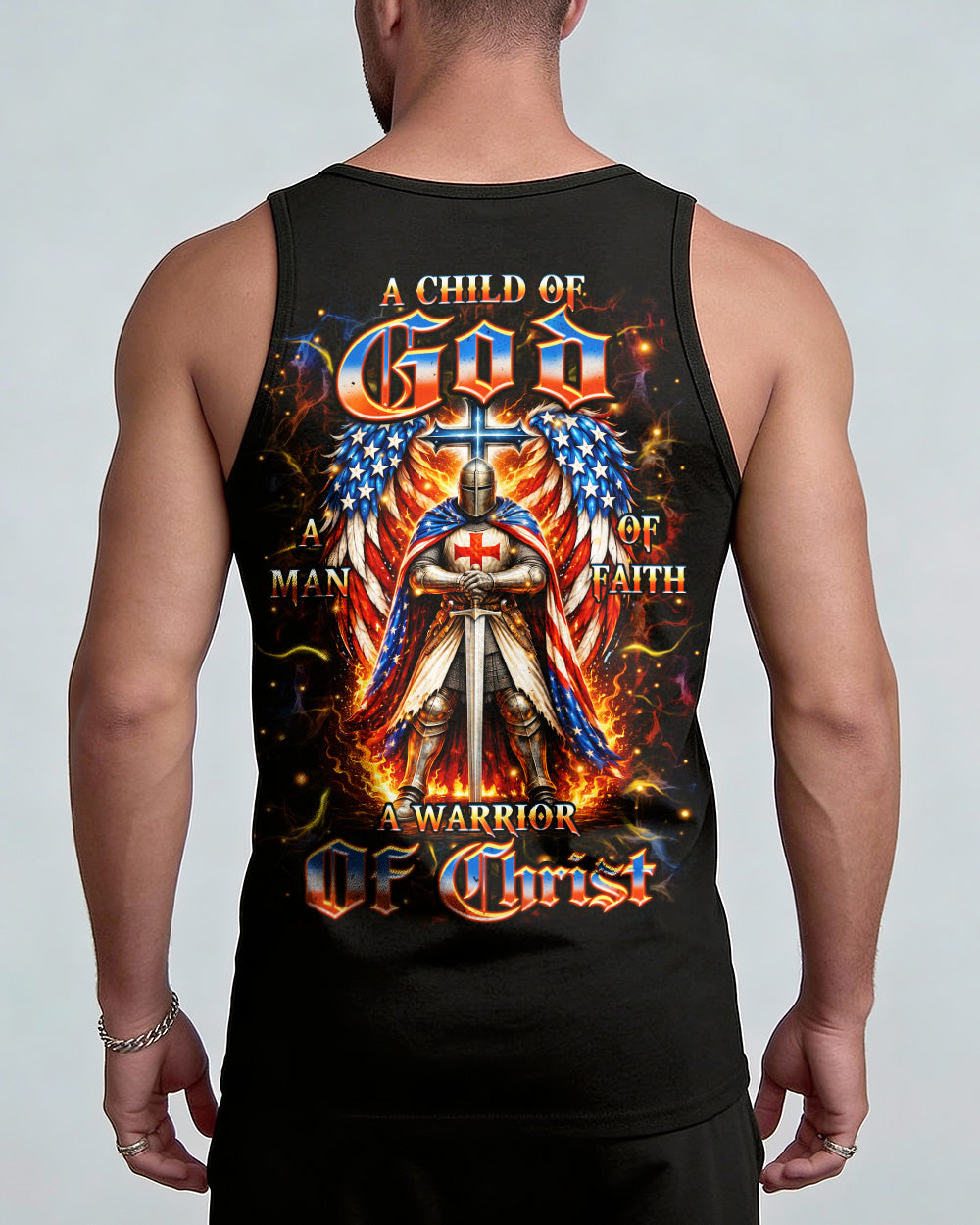 A Warrior Of Christ Wings Men's All Over Print Shirt   - Tlhn1603261